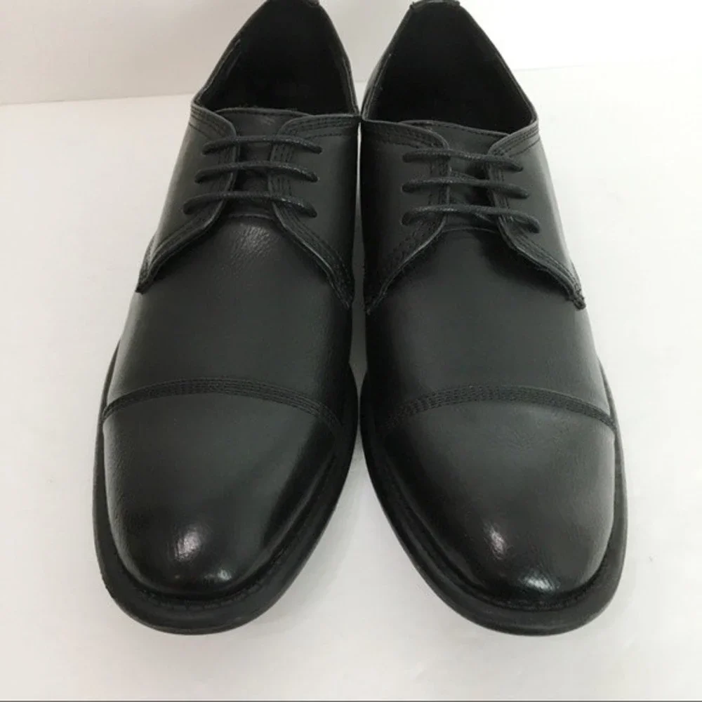 Kenneth Cole Unlisted Mens Size 8.5 House Rules Oxford‎ Black Dress Shoes